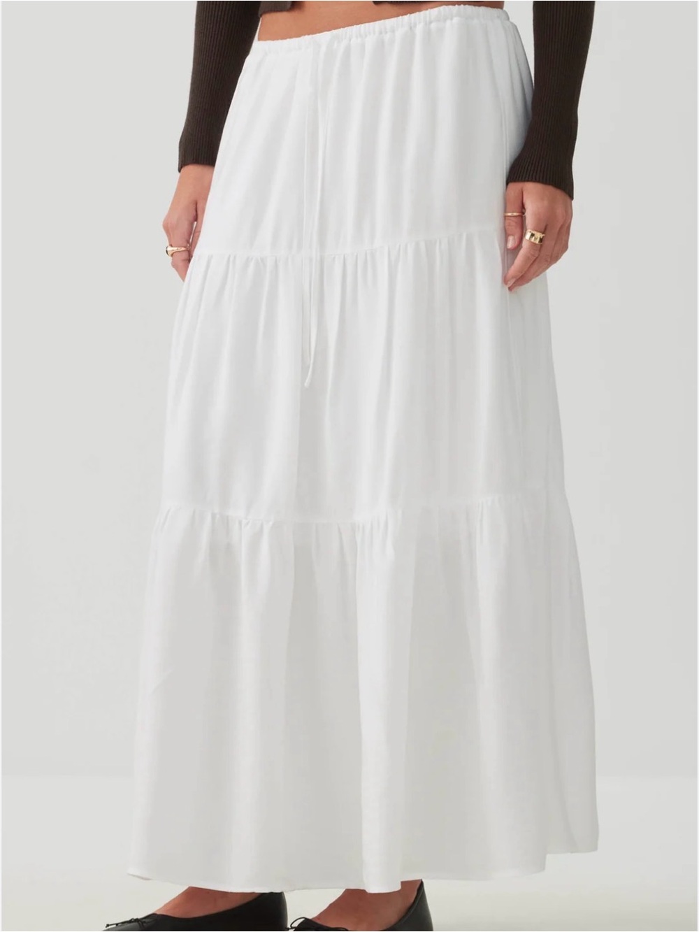 BNWT Ardene White Maxi Skirt